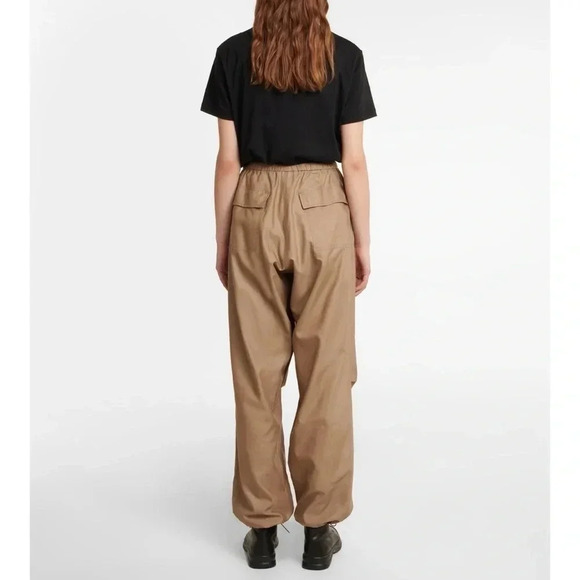 NWT The Row Antica Pant Parachute Cargo Utility Wide Leg Cotton Silk Taupe 8 - Picture 5 of 17